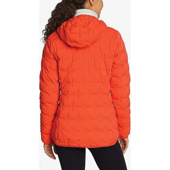 EDDIE BAUER WOMEN'S MICROTHERM DOWN FREEFUSE PUFFER COAT JACKET GERANIUM SMALL - Picture 2 of 16